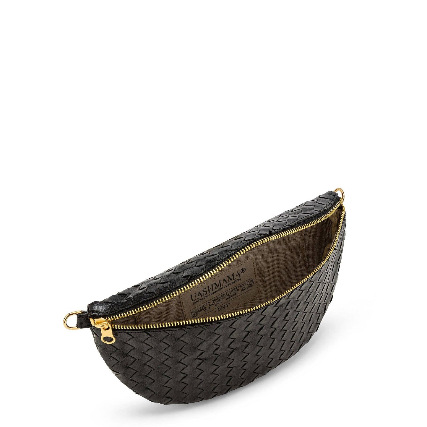 Uashmama - SLING BODY BAG: Woven Black