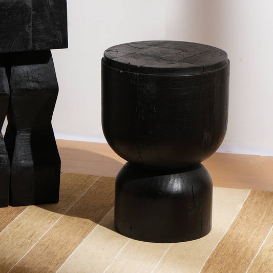 RECLAIMED TEAK WOOD SIDE TABLE