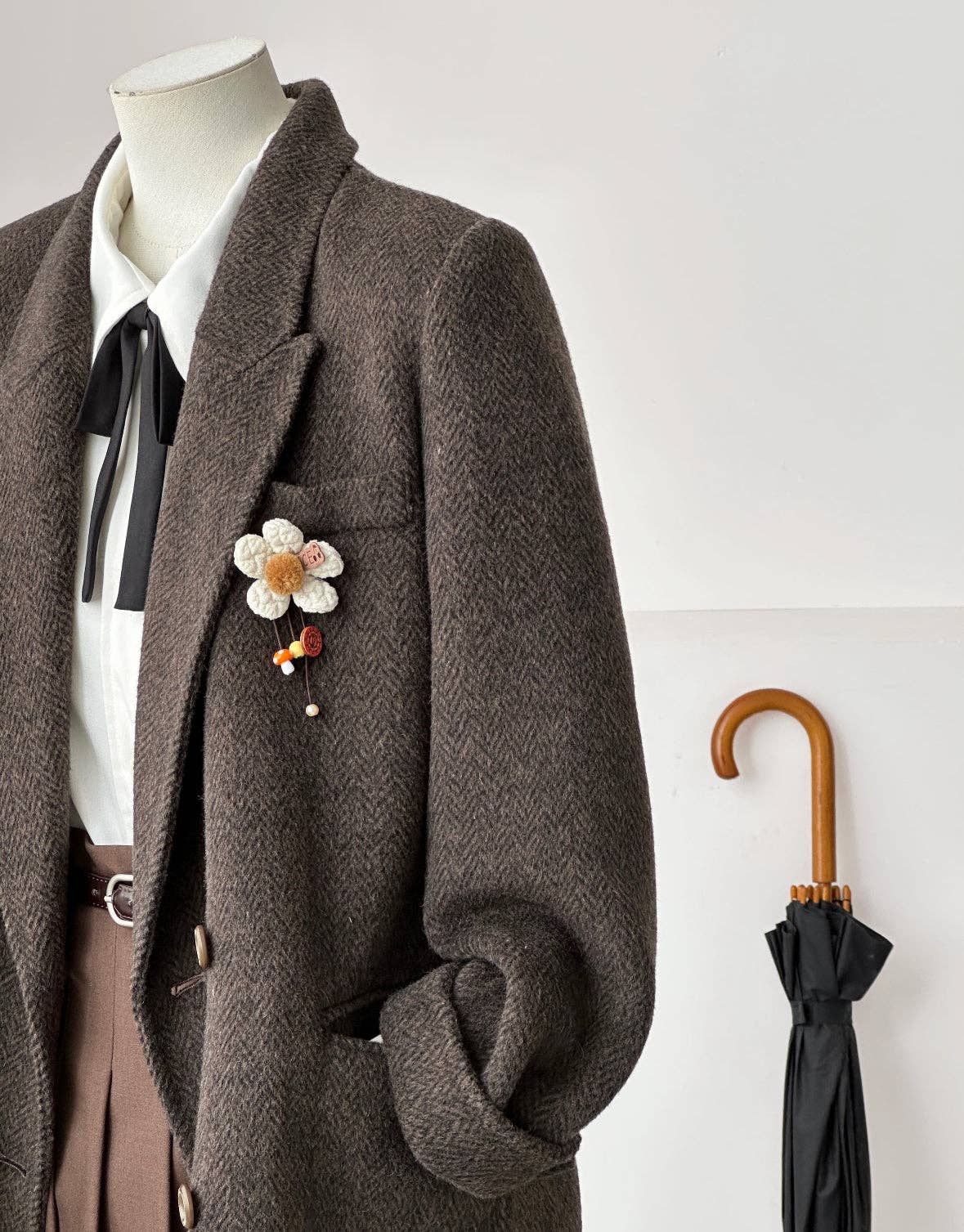 Loom & Line - Ember Wool Double-breasted Blazer - 4 Colors: Caramel / One Size