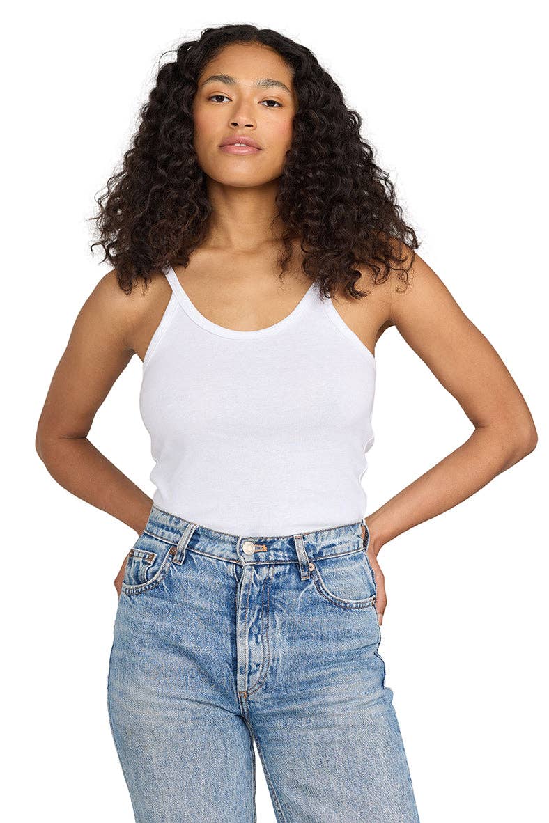 US Blanks - Baby Rib Tank - 100% Organic: Midnight / S