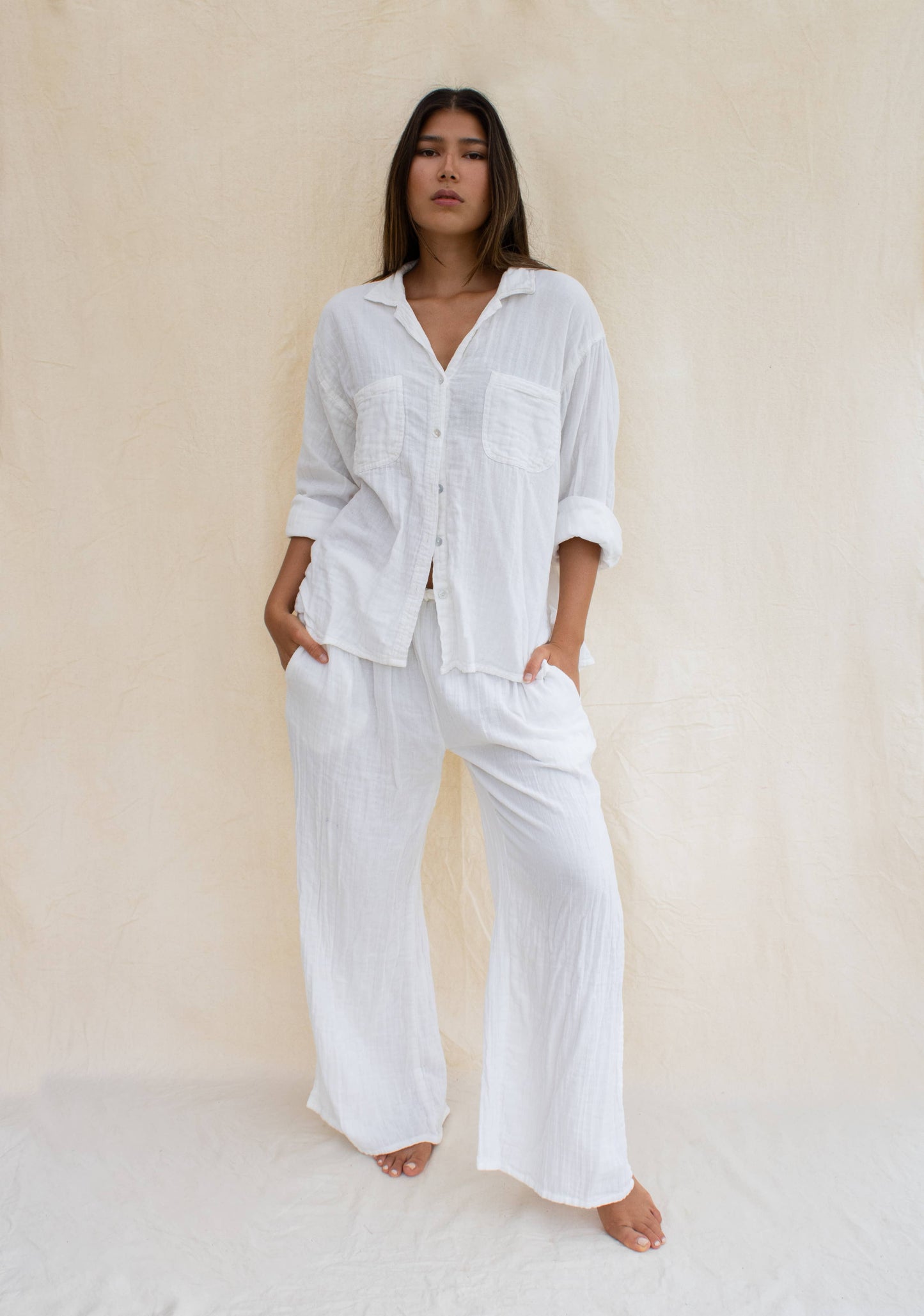 Organic Cotton Gauze Comfort Top