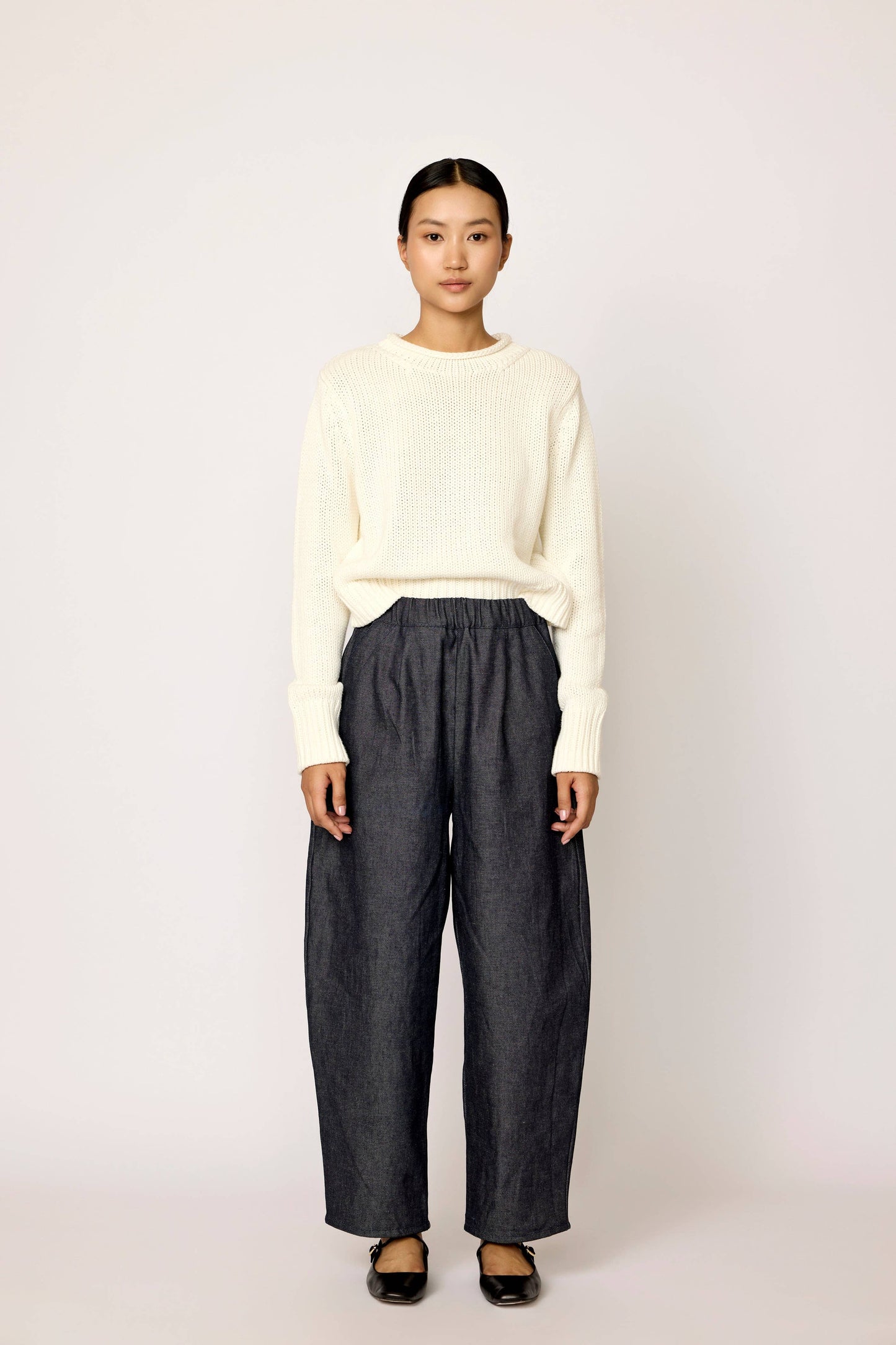 LAUDE the Label - Mare Rolled Neck Sweater - Ivory: M