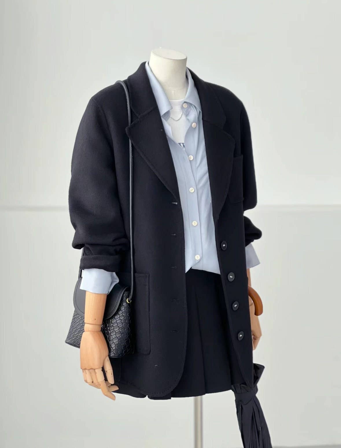 Carter Black Merino Wool Blazer: Medium Size Womens (8)