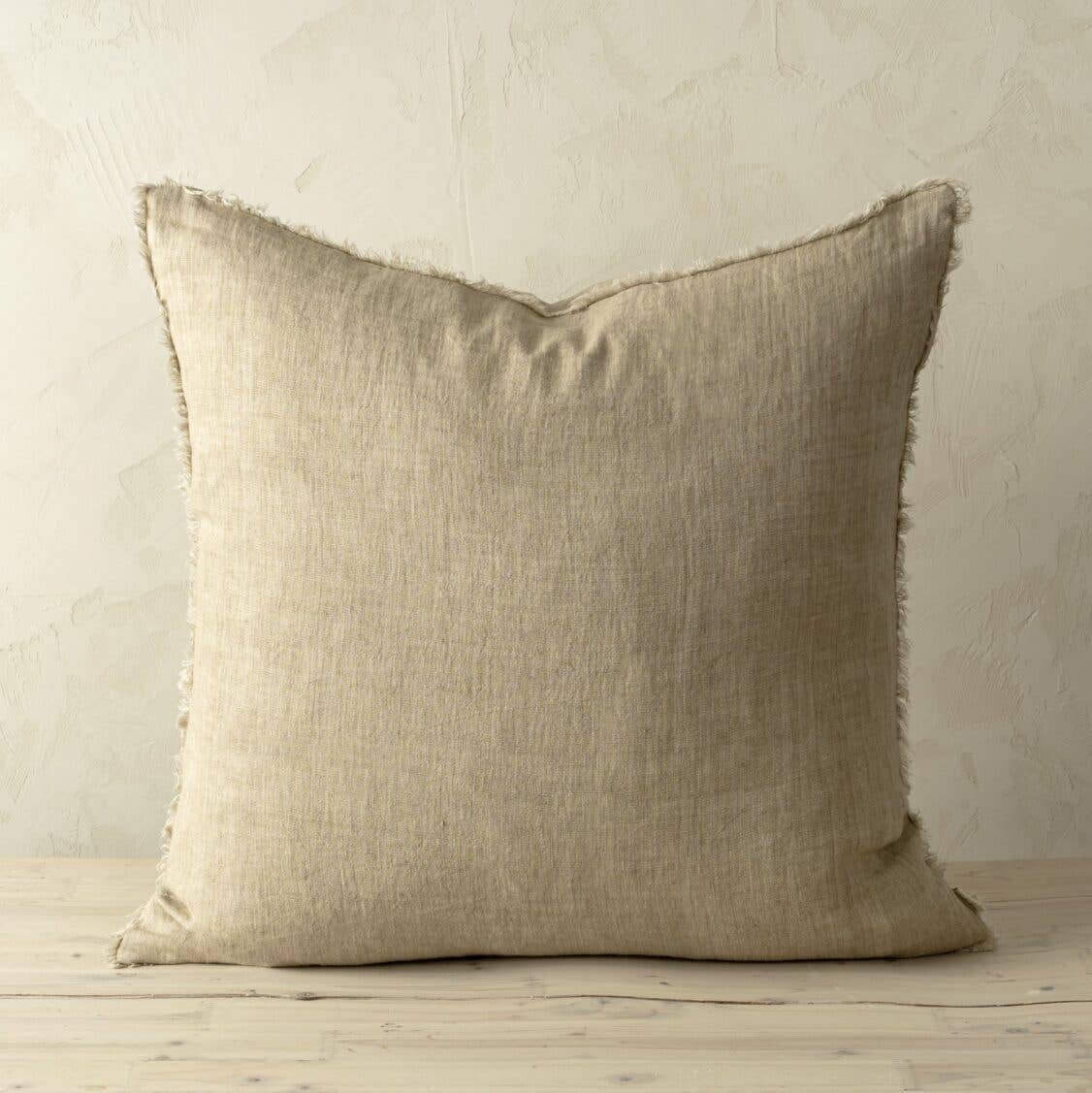Lina Linen Euro Size Pillow in Dune