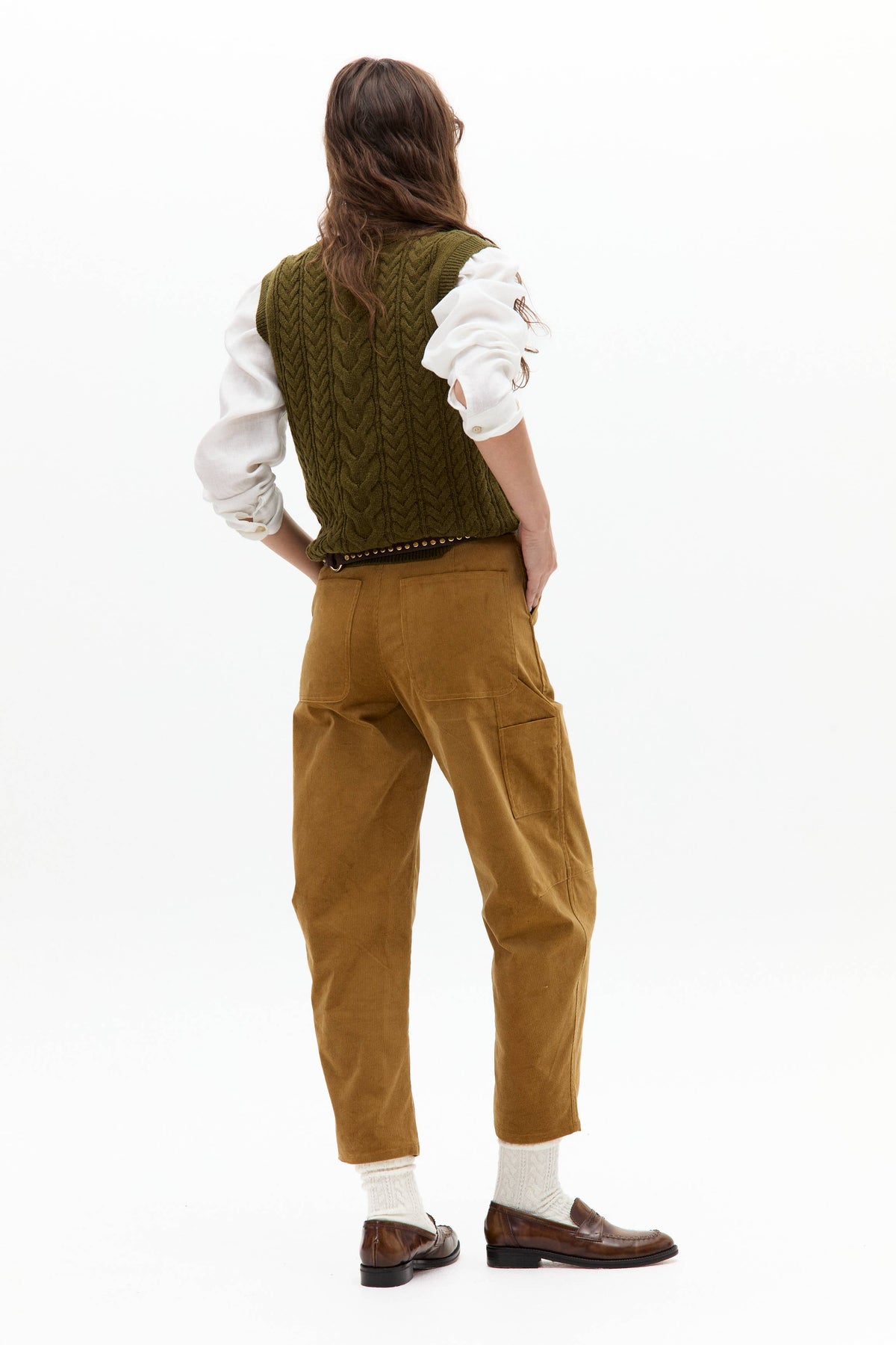 Otto Wool Blend Knitted Vest - Forest Green