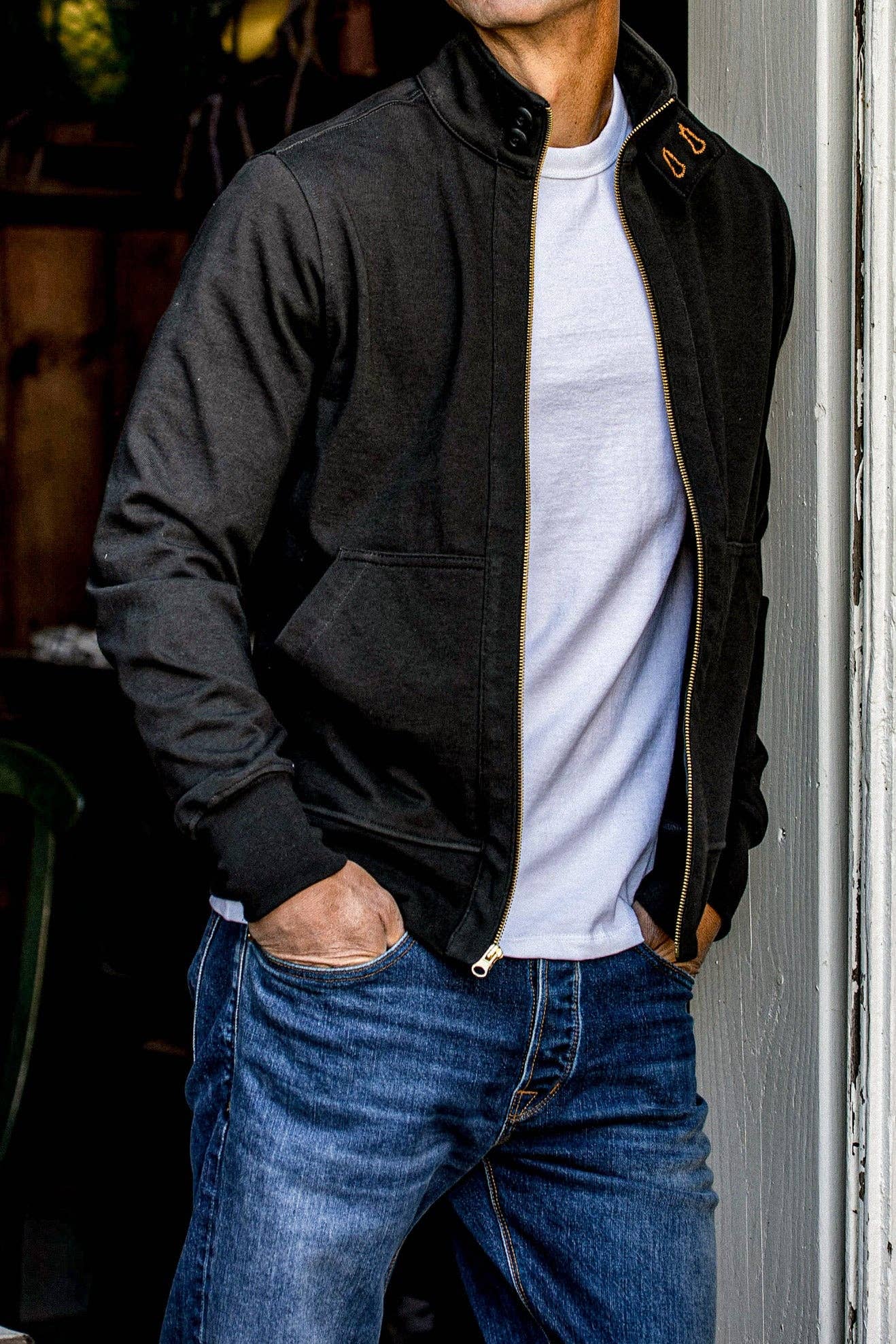 Stinson Moto | 12oz 100% Cotton - Basalt: Basalt / M