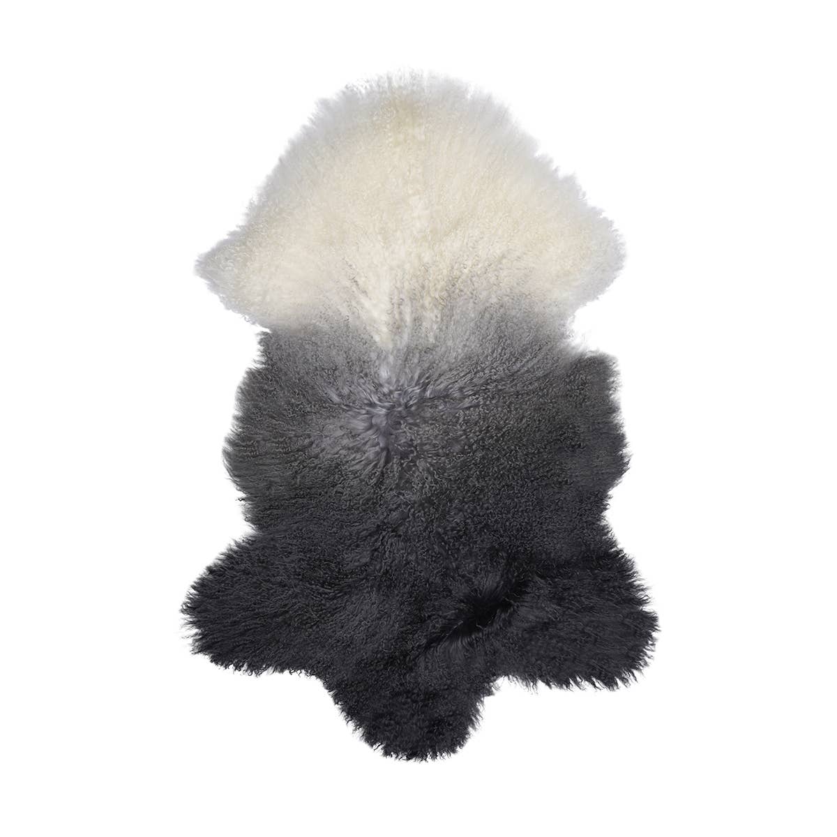 Tibetan Whole Hide/Pelt: Ombre Grey