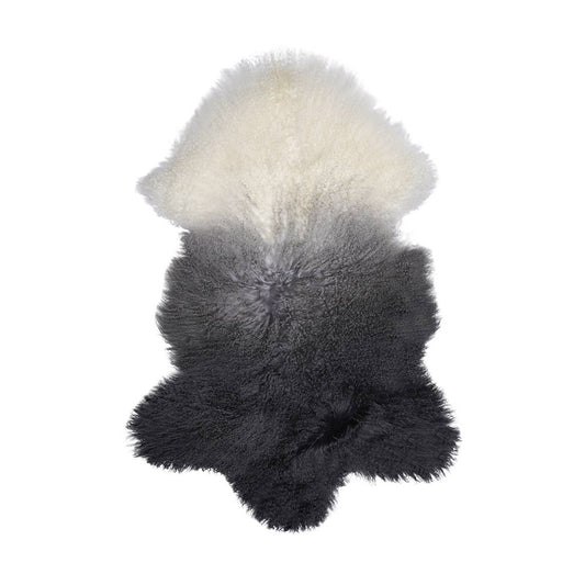 Tibetan Whole Hide/Pelt: Ombre Grey