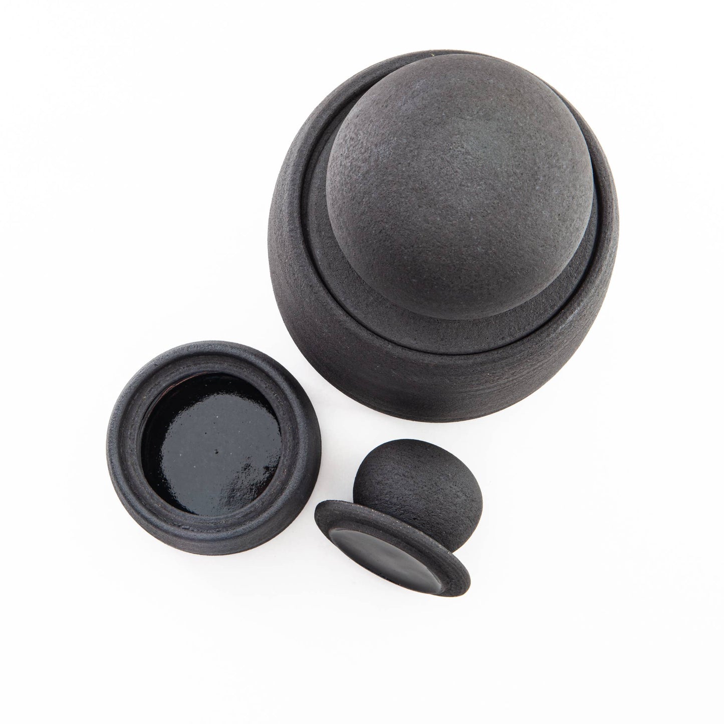 MH STUDIO - Charcoal Black Stash Jars: Small