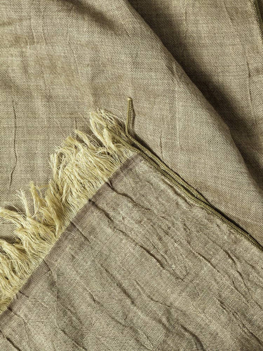 Haolu Cotton Wool Stole - Moss