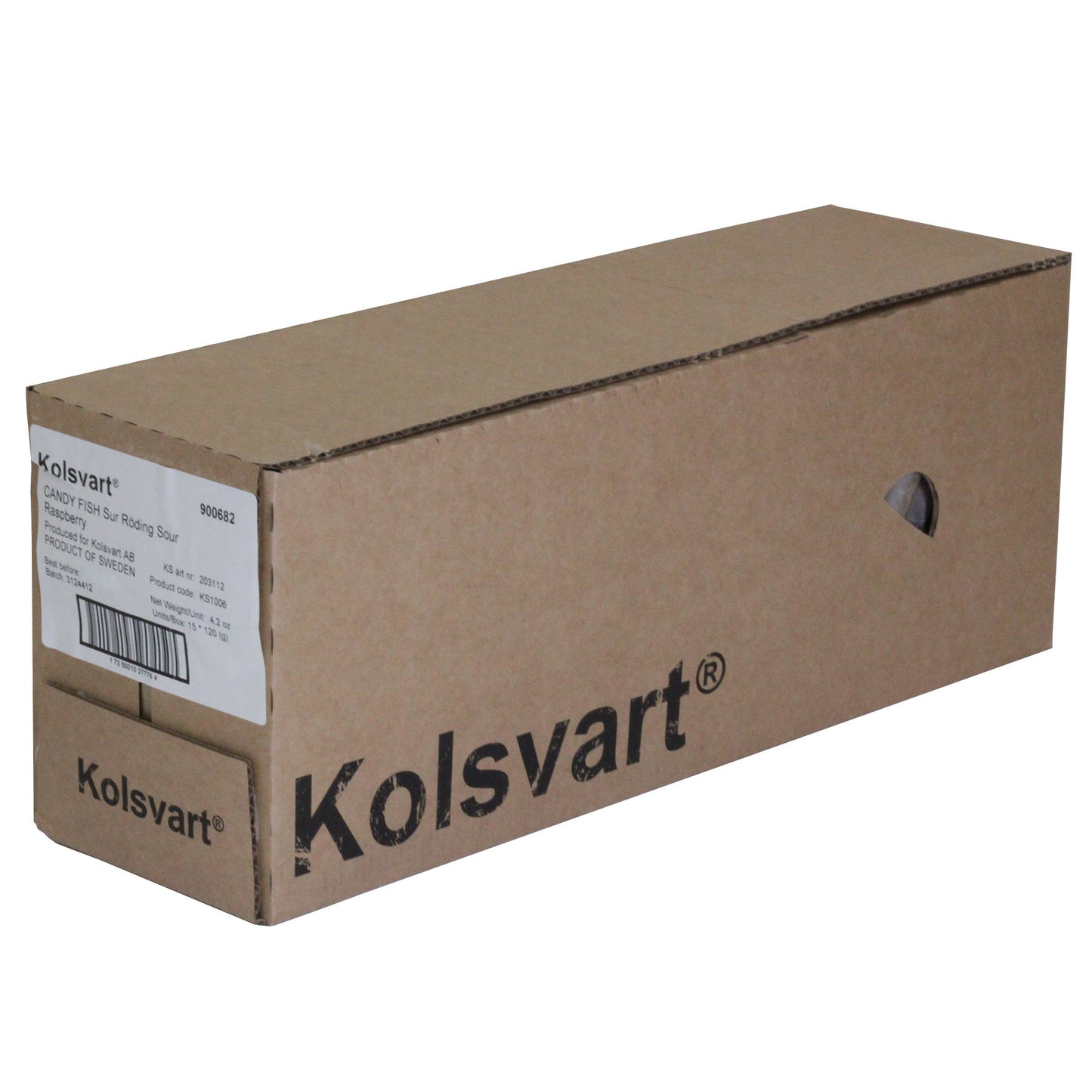 M5 Corporation - Sour Raspberry Swedish Fish - 4.2oz (120gm)