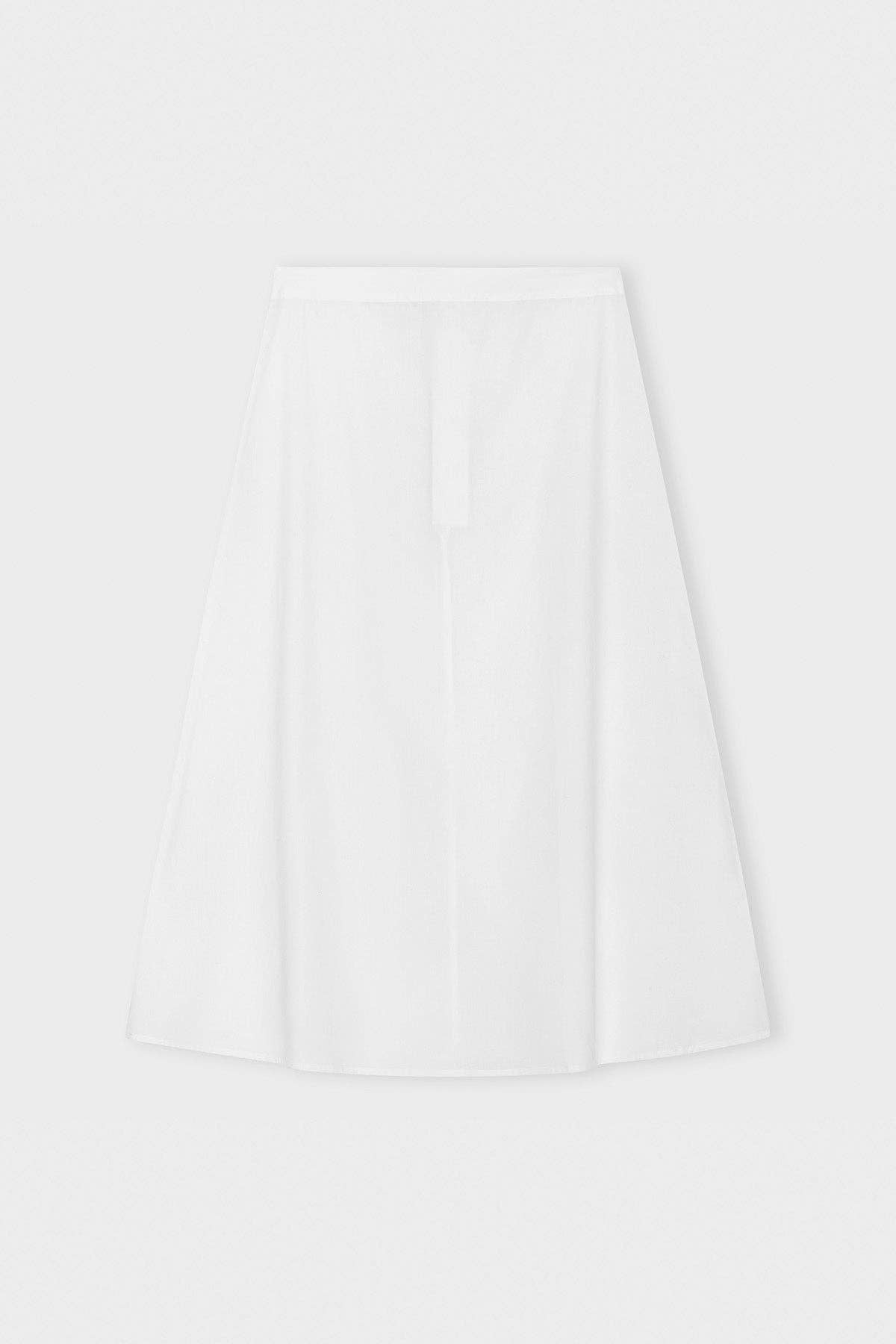 CARE BY ME - LAURA SKIRT CLASSIC: Pure white / M
