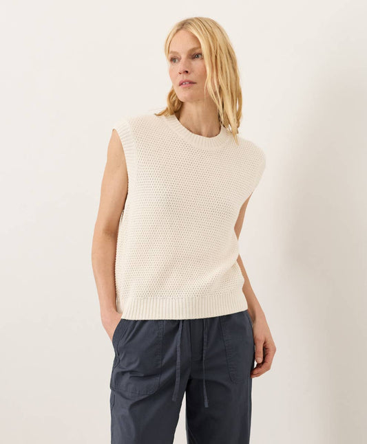 Pact - Women's Shoreline Relaxed Shell: Cream / Extra Small