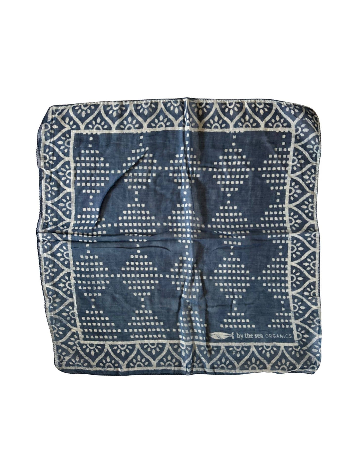 Indigo Gauzy Organic Cotton Bandana