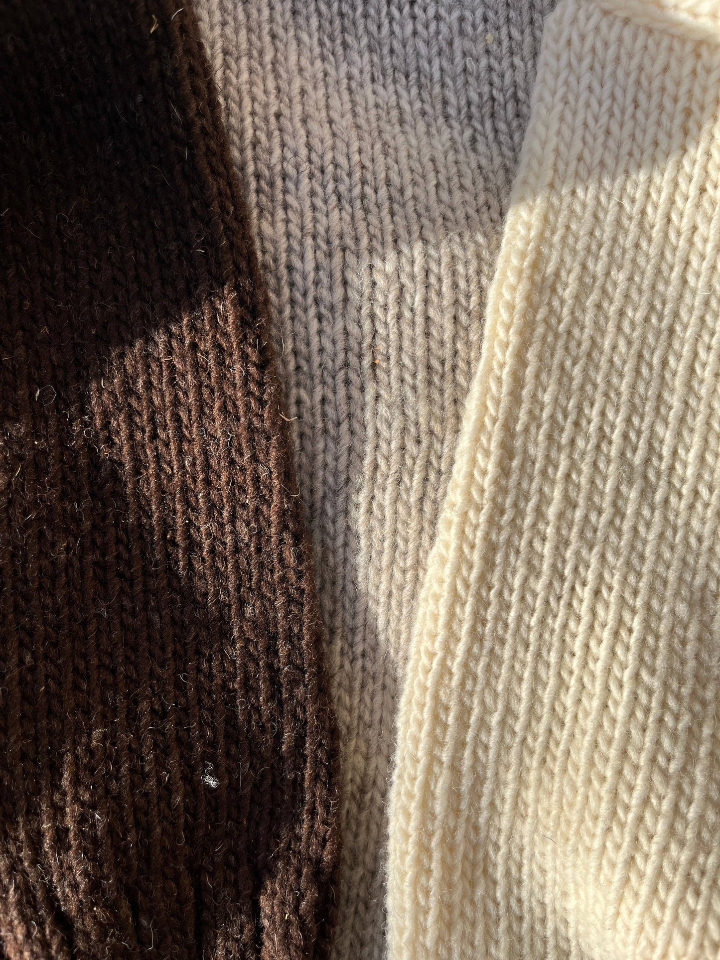 CECILIA SÖRENSEN - 900 CARDIGAN - Artisan Undyed Wool Spain: Natural white / M/L