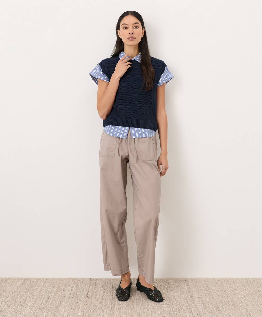 Pact - Women's Shoreline Relaxed Shell: Navy / Small