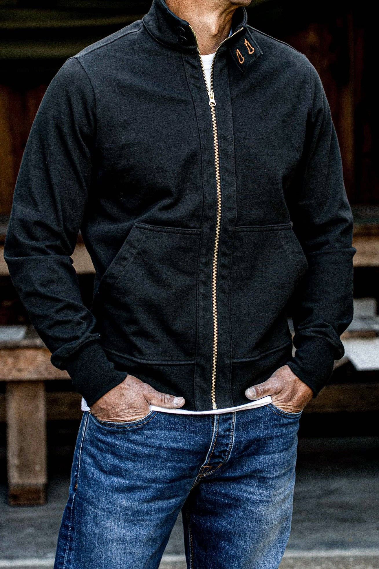 Stinson Moto | 12oz 100% Cotton - Basalt: Basalt / M