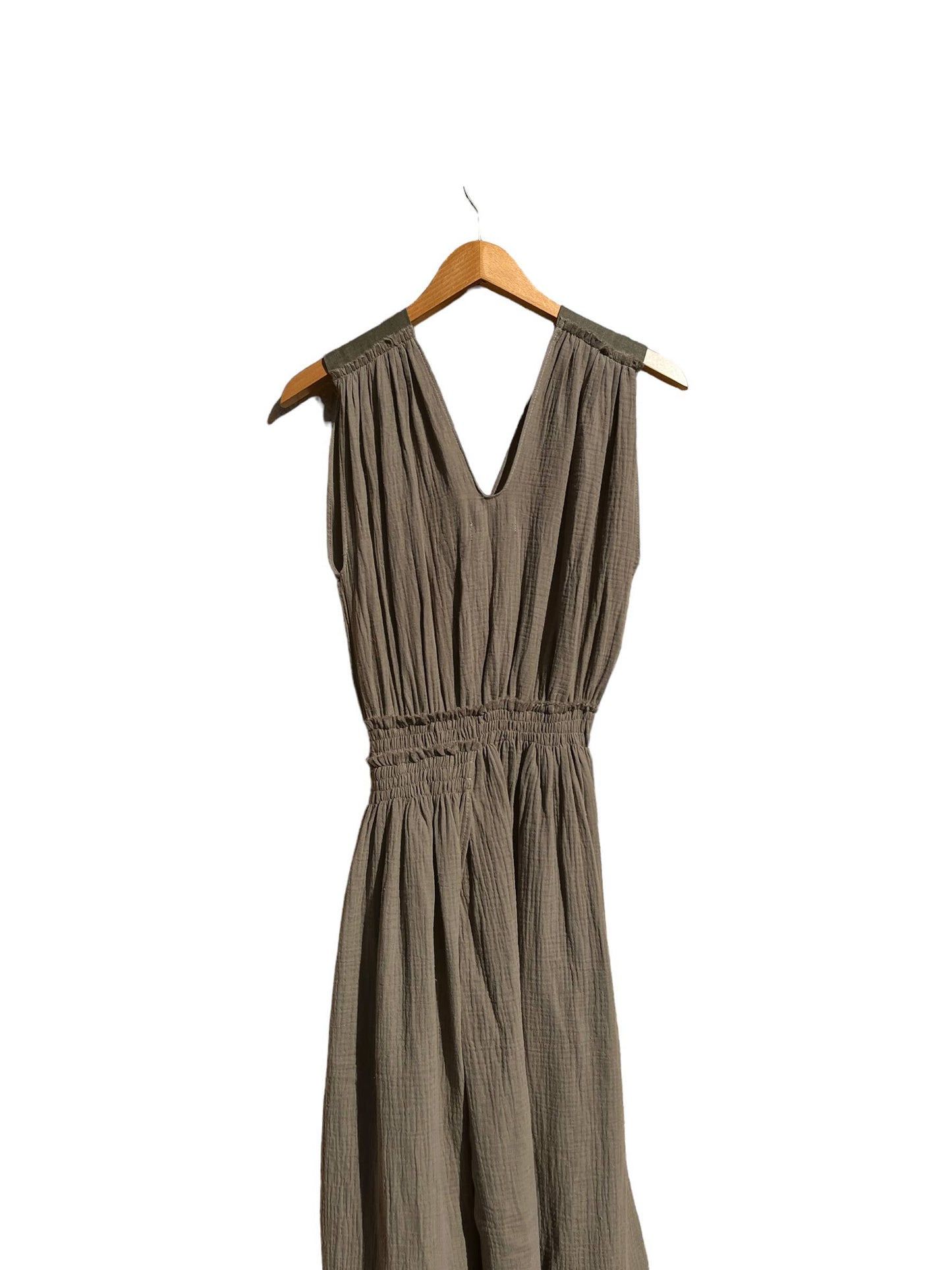 CECILIA SÖRENSEN - 789 ACACIA Dress in organic cotton muslin: Blue