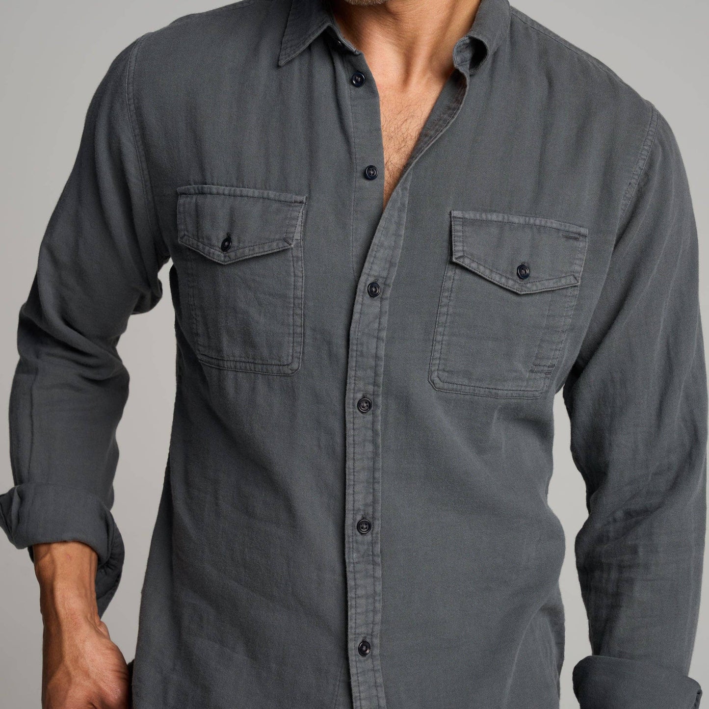 Reed Double Layer Cotton Gauze Shirt