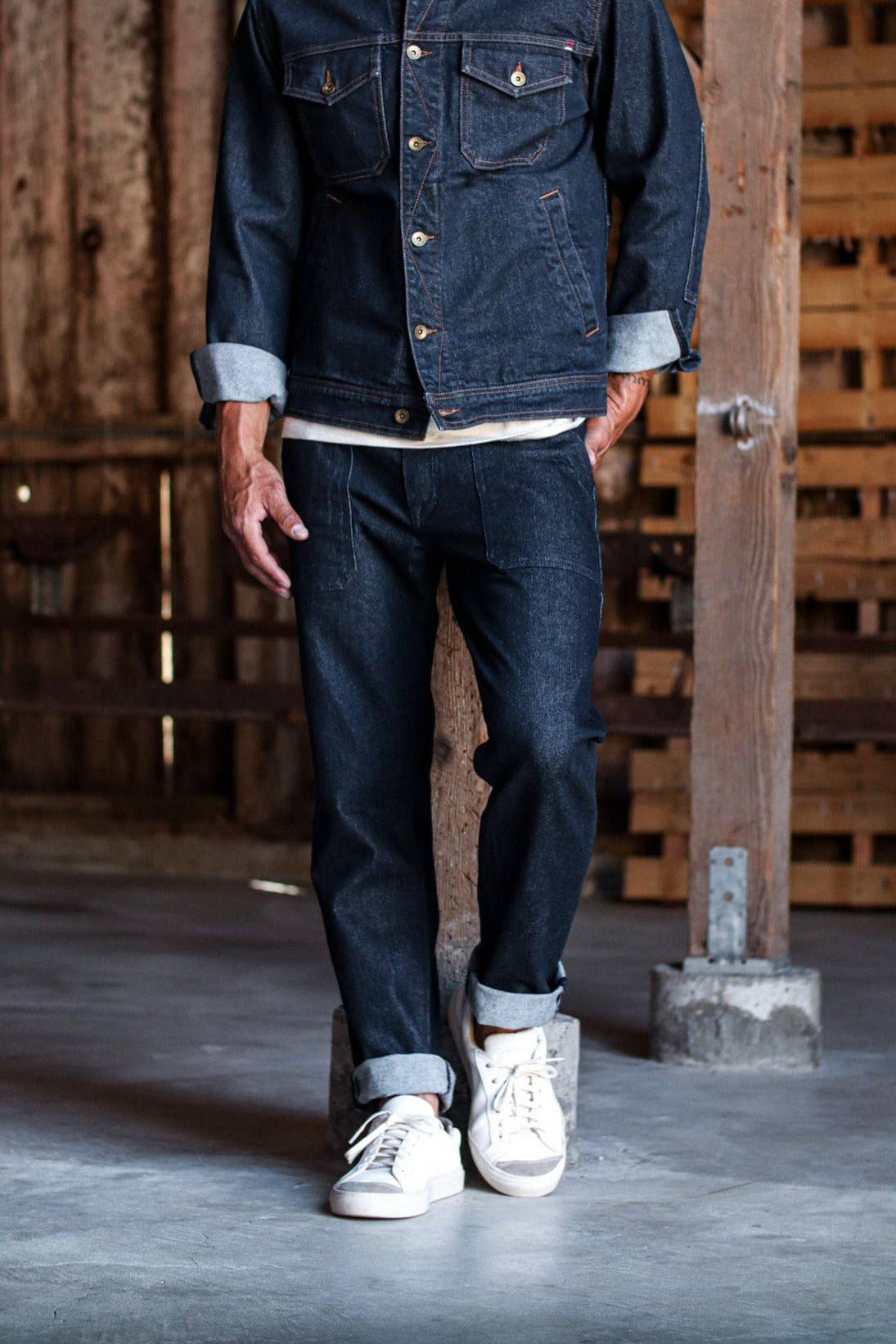 WiesMade - Scout Jean | Ocean Wash  Denim Military Pant: Ocean Wash / 32.5 / 32