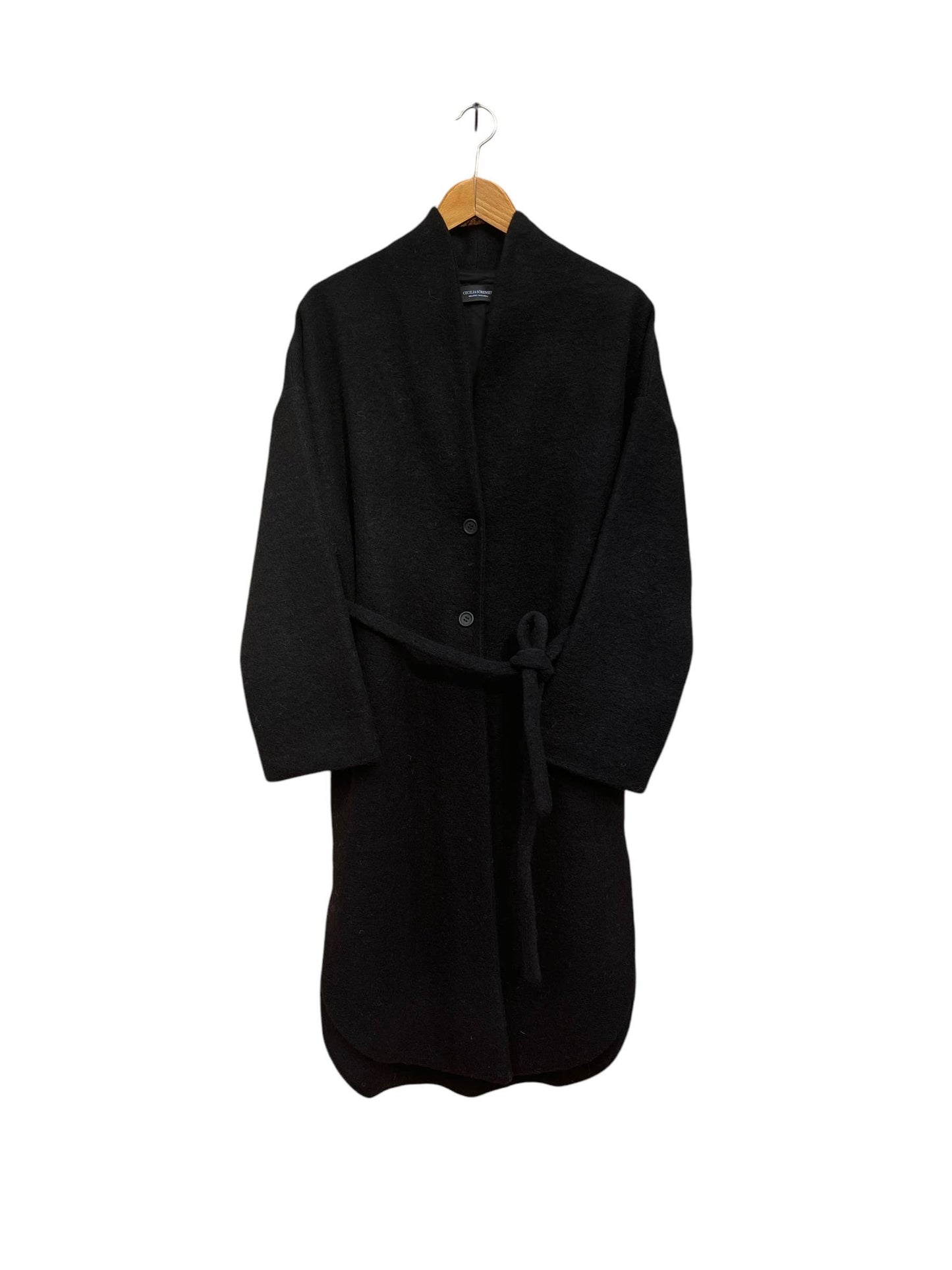 CECILIA SÖRENSEN - 319 CIGALA COAT pure beige wool: Green