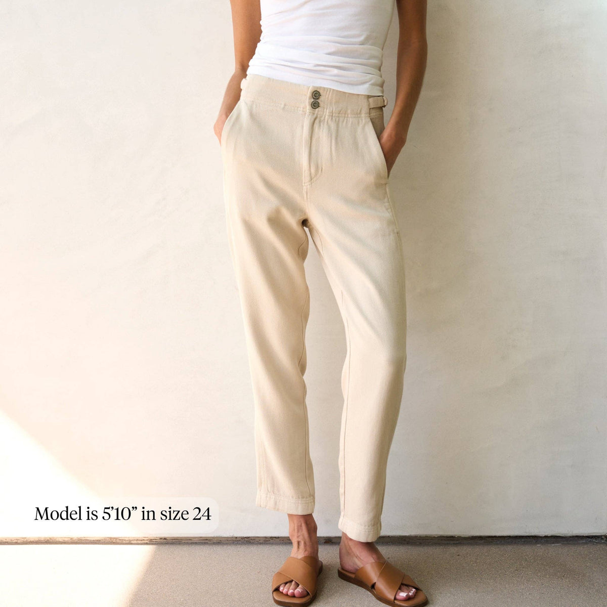 Neve Drape Denim Twill Pant
