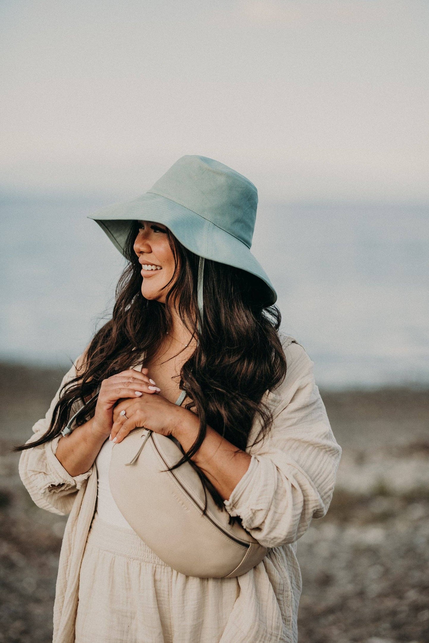 WEST VON - *New* Willa | Wide Brim Bucket Hat: Cinnamon / S/M