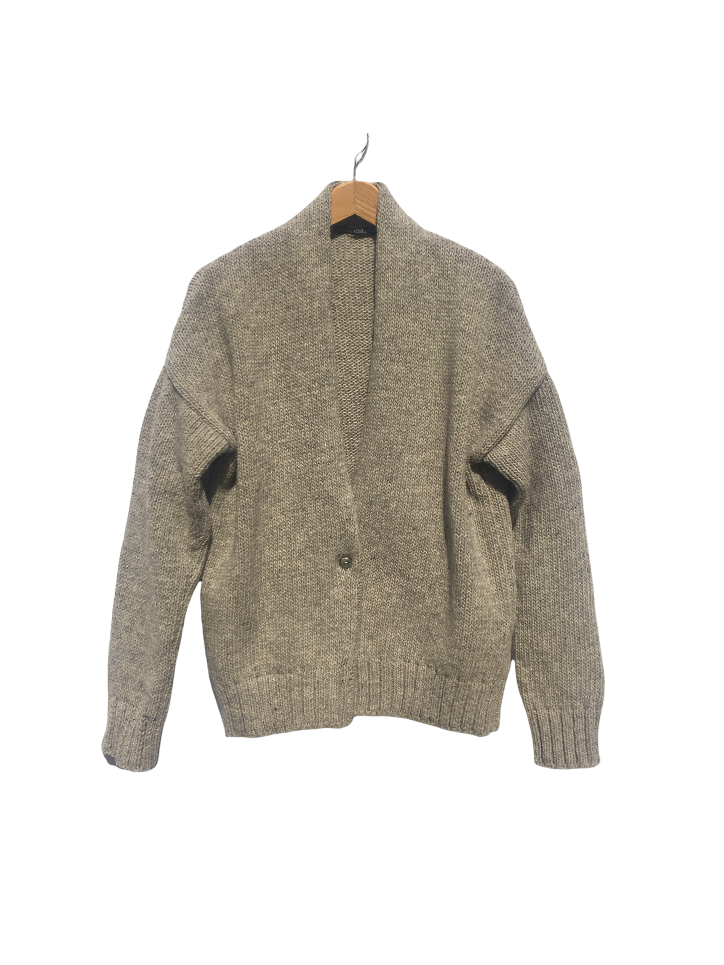 CECILIA SÖRENSEN - 900 Artisan Cardigan – Pure Merino Wool: Natural brown / M/L