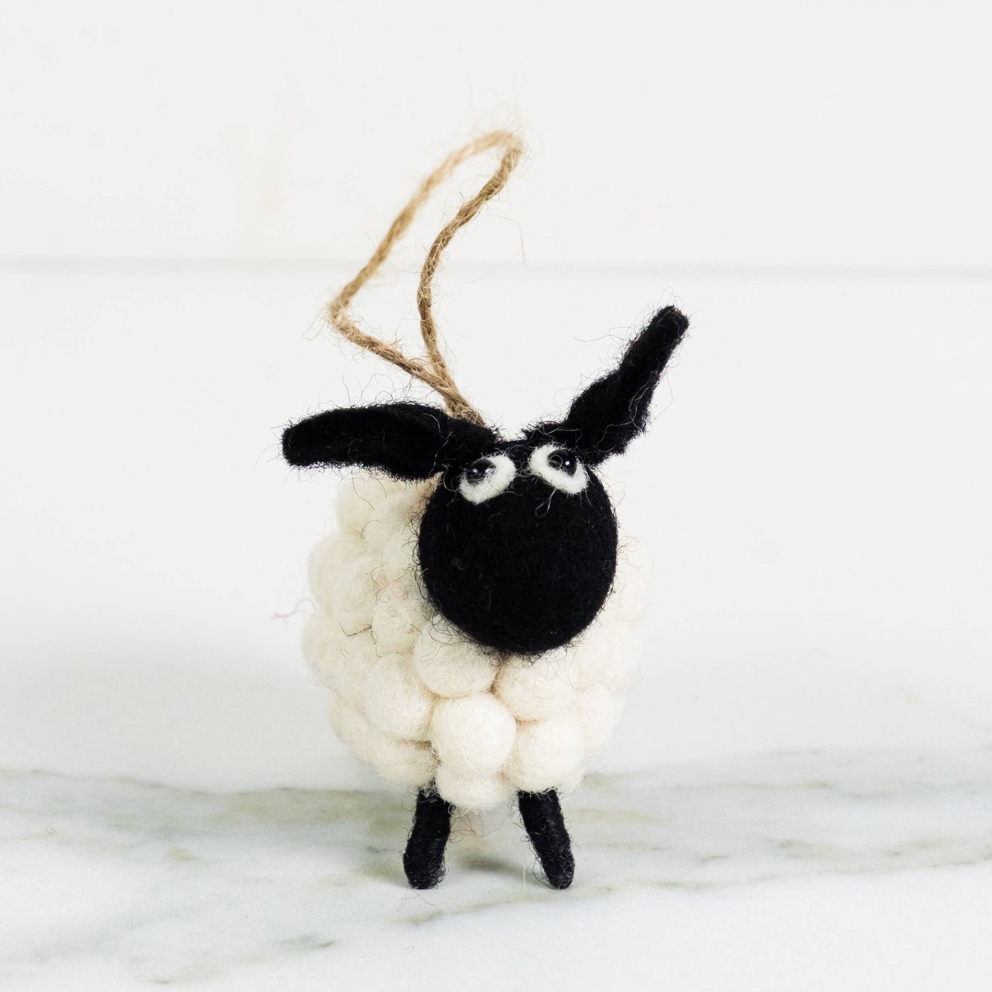 The Winding Road - Ornament - White Ball Sheep