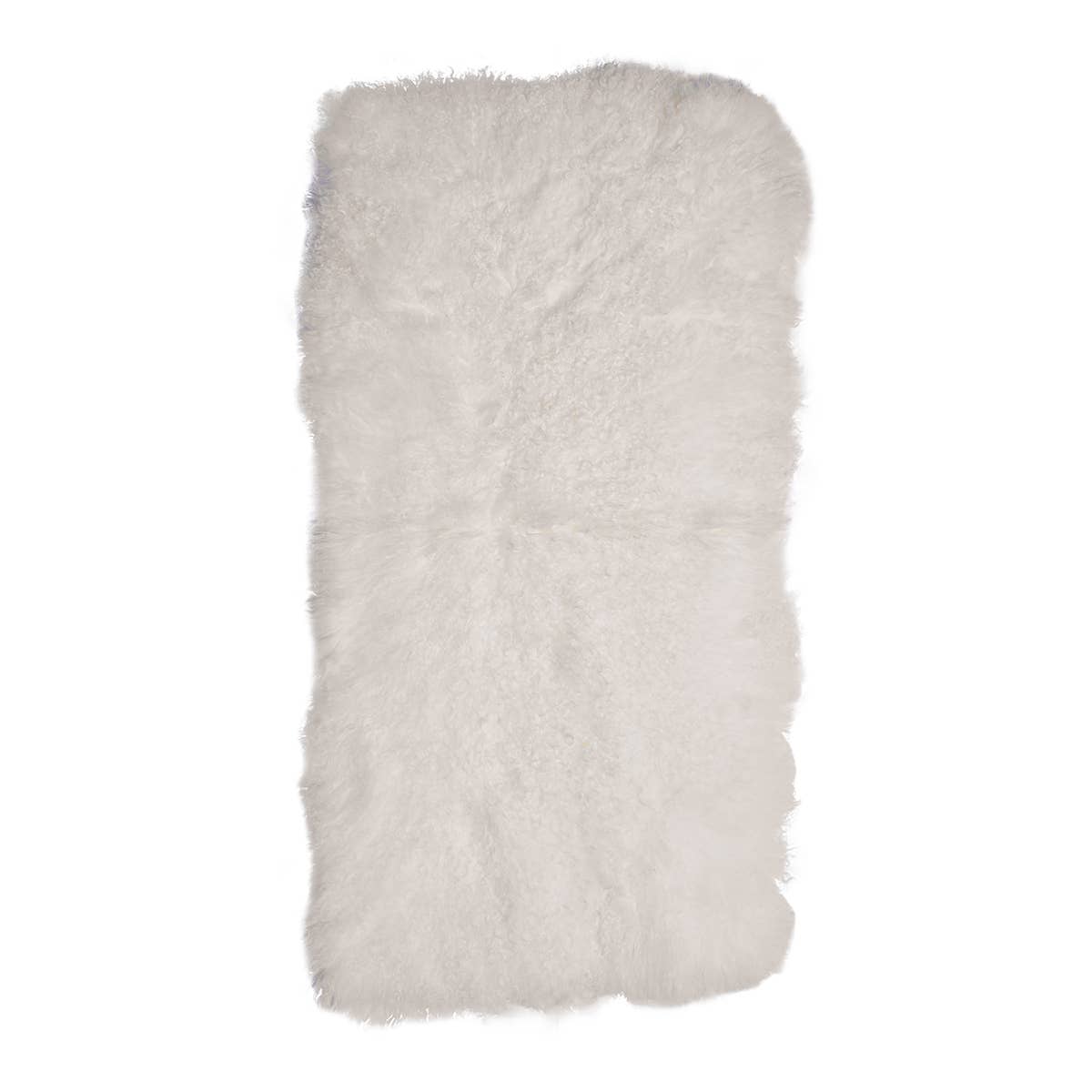 Creamy Supple Tibetan Throw 2x4