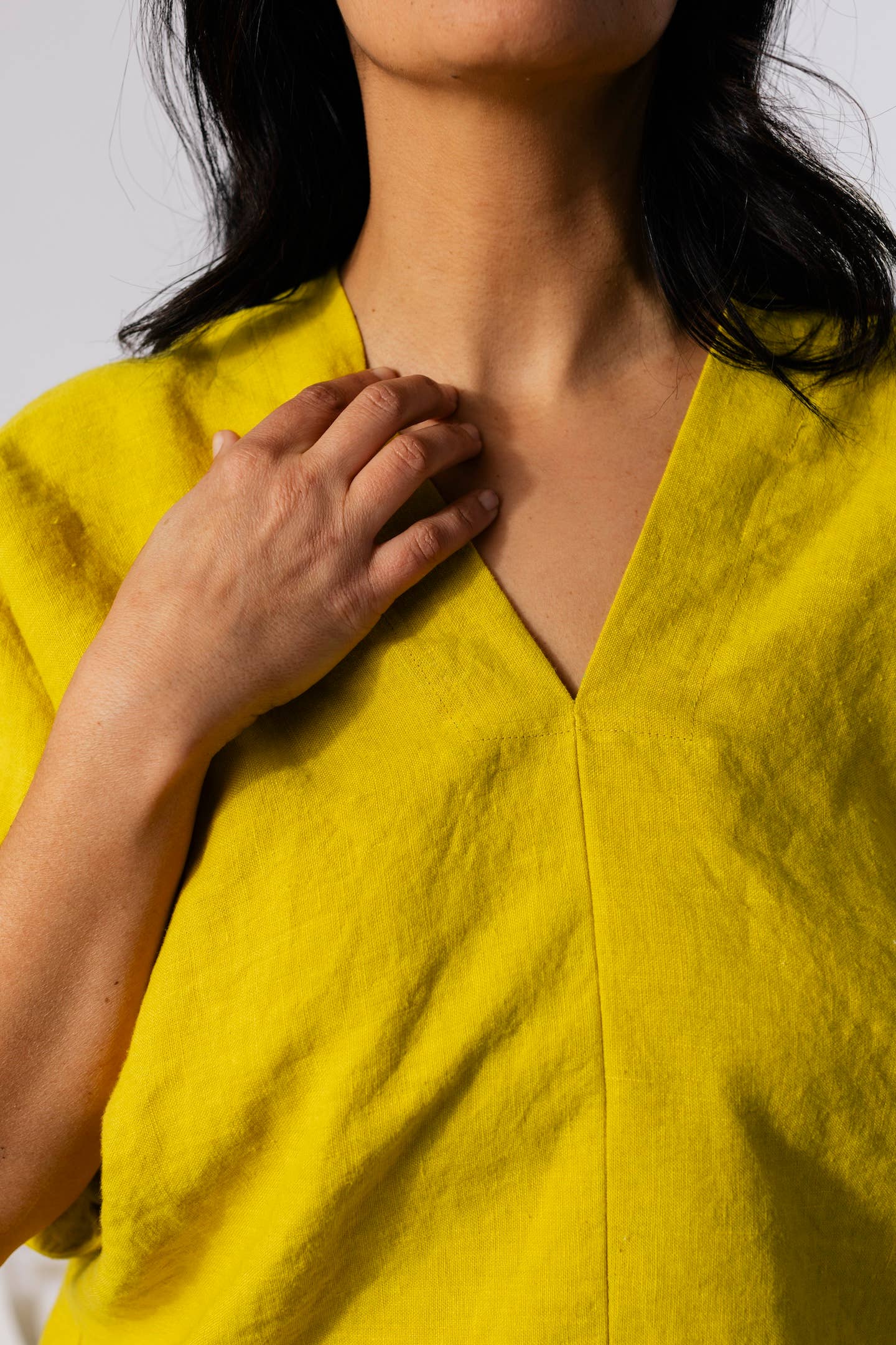 Pamut Apparel - Judith Top - Linen: Black / XS