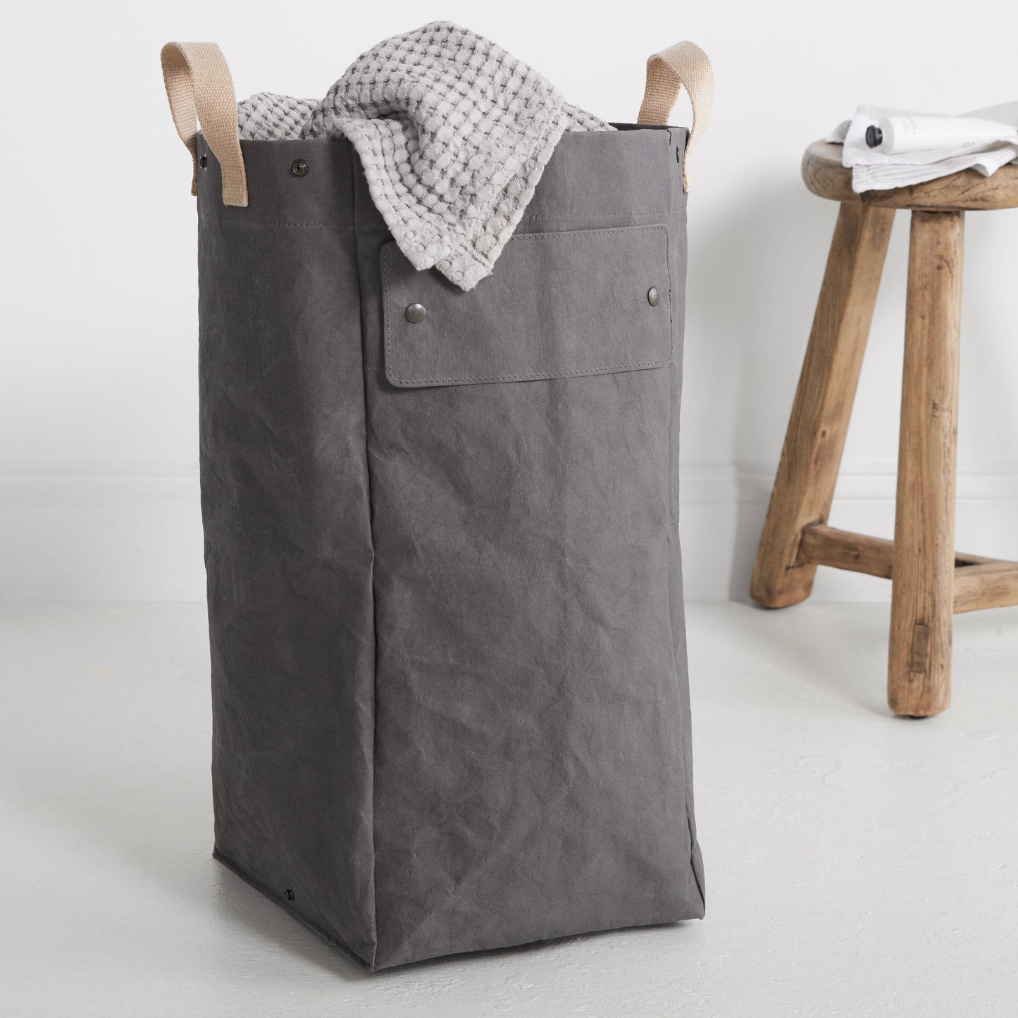 Uashmama - LAUNDRY BAG HAMPER: Black