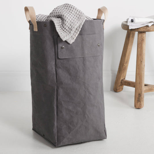 Uashmama - LAUNDRY BAG HAMPER: Dark Grey