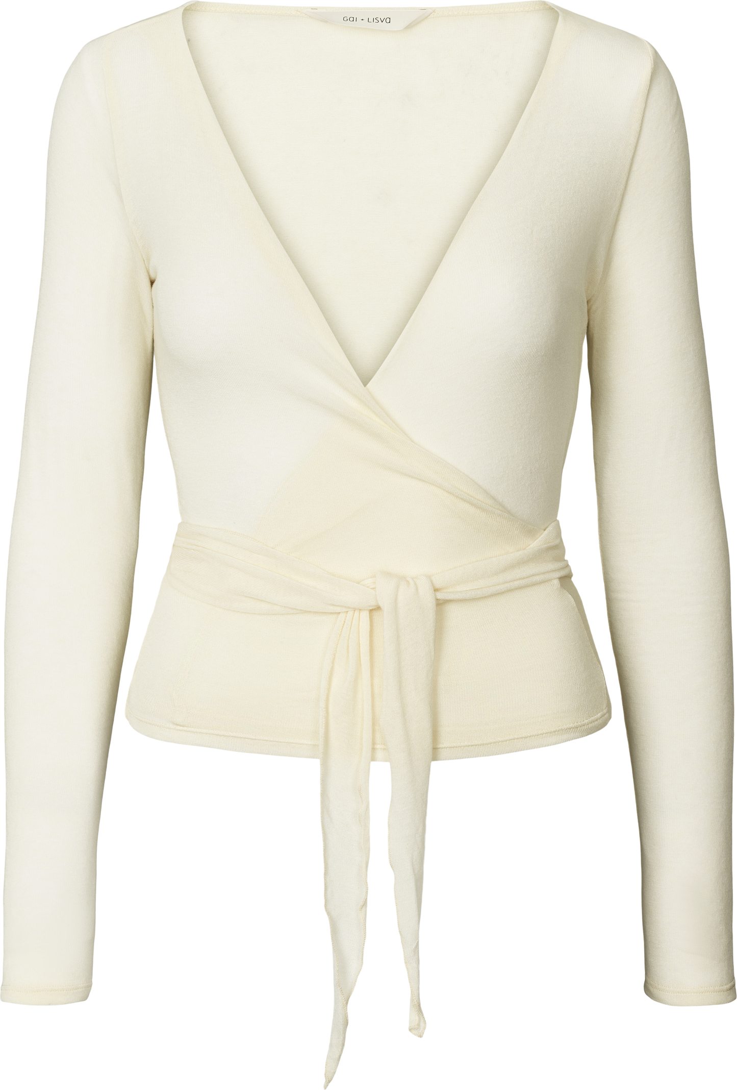 Signe Wool Super fine Merino blend Wrap Top - Cream or White