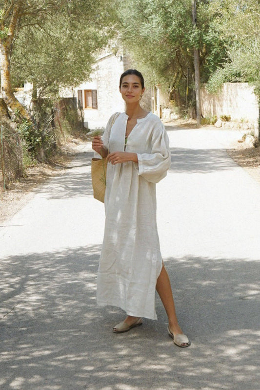 Linen Bonita Dress // Moon