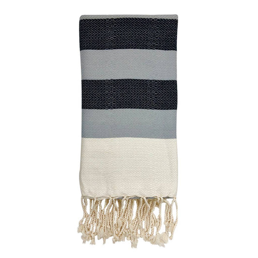 SLATE + SALT - Plush Stripe Turkish Towel