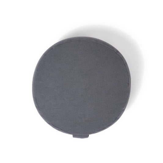 r e n o o  ||  meditation goods for the modern home - Organic Round Meditation Cushion - slate
