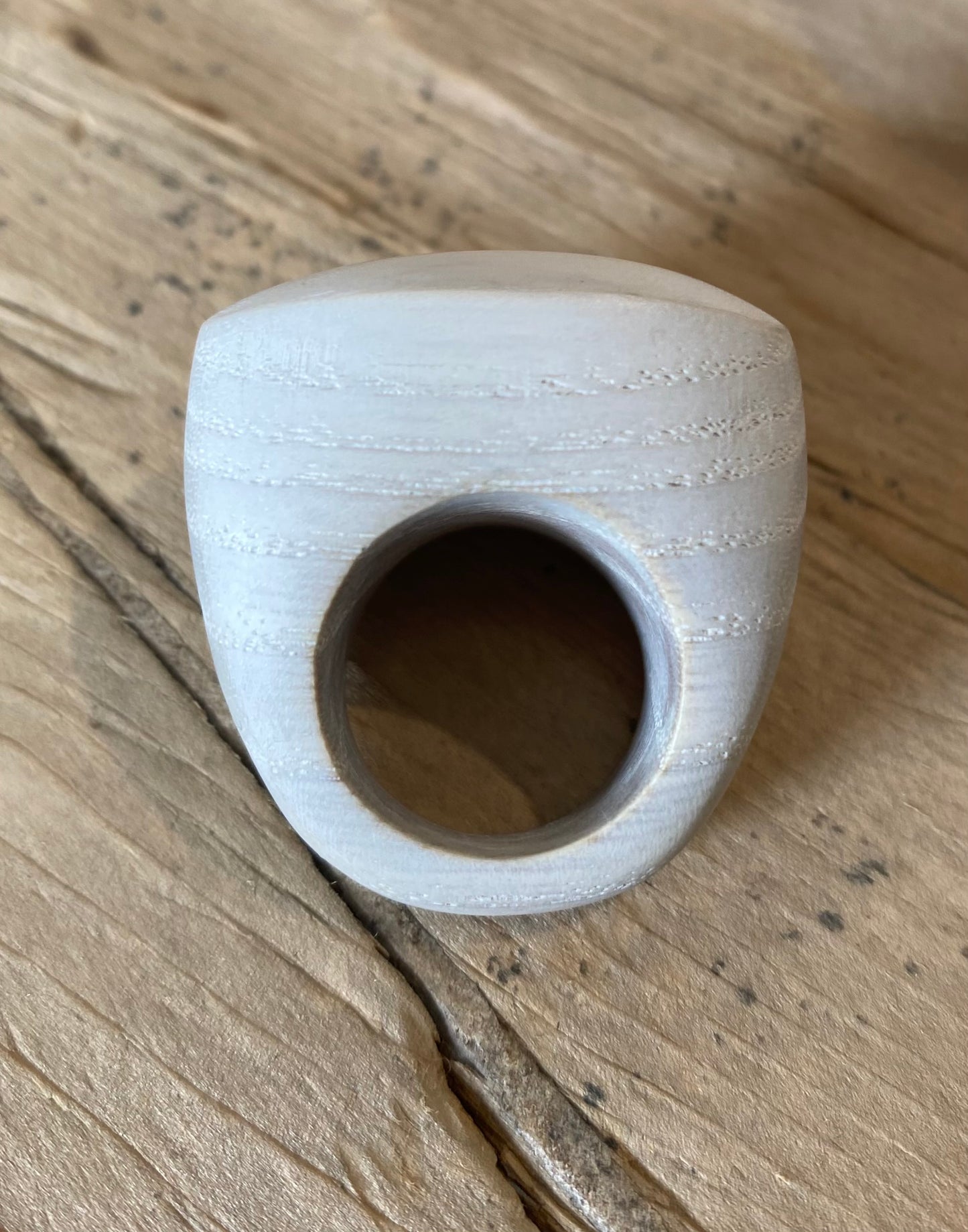 White Ash Ring by Deborah Rice