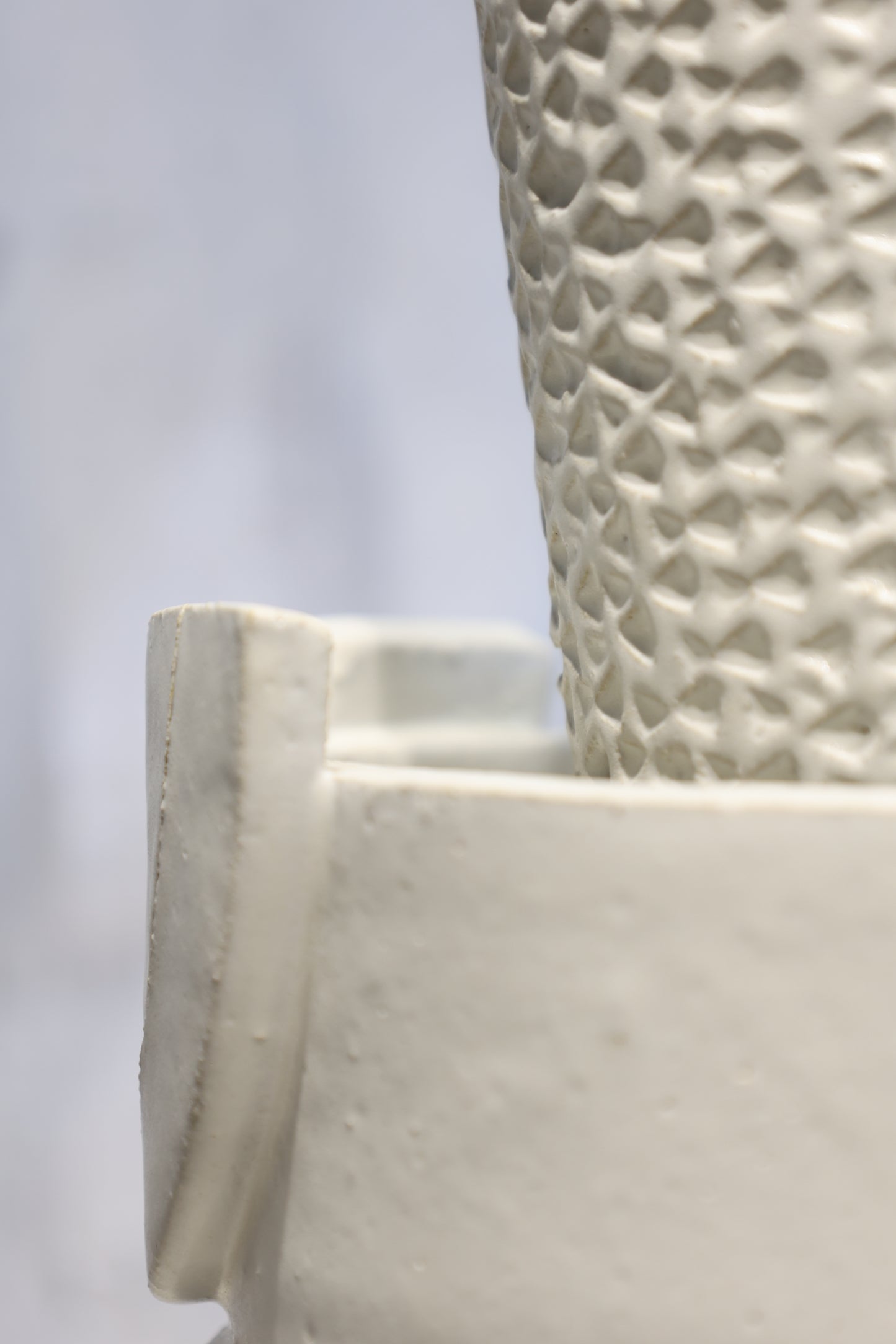 Futurist double oval tall planter vase by BZIPPY