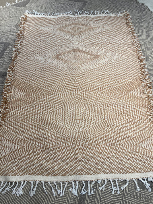 terra chervon amazigh wool area rug 4' 10'' x 6' 10''