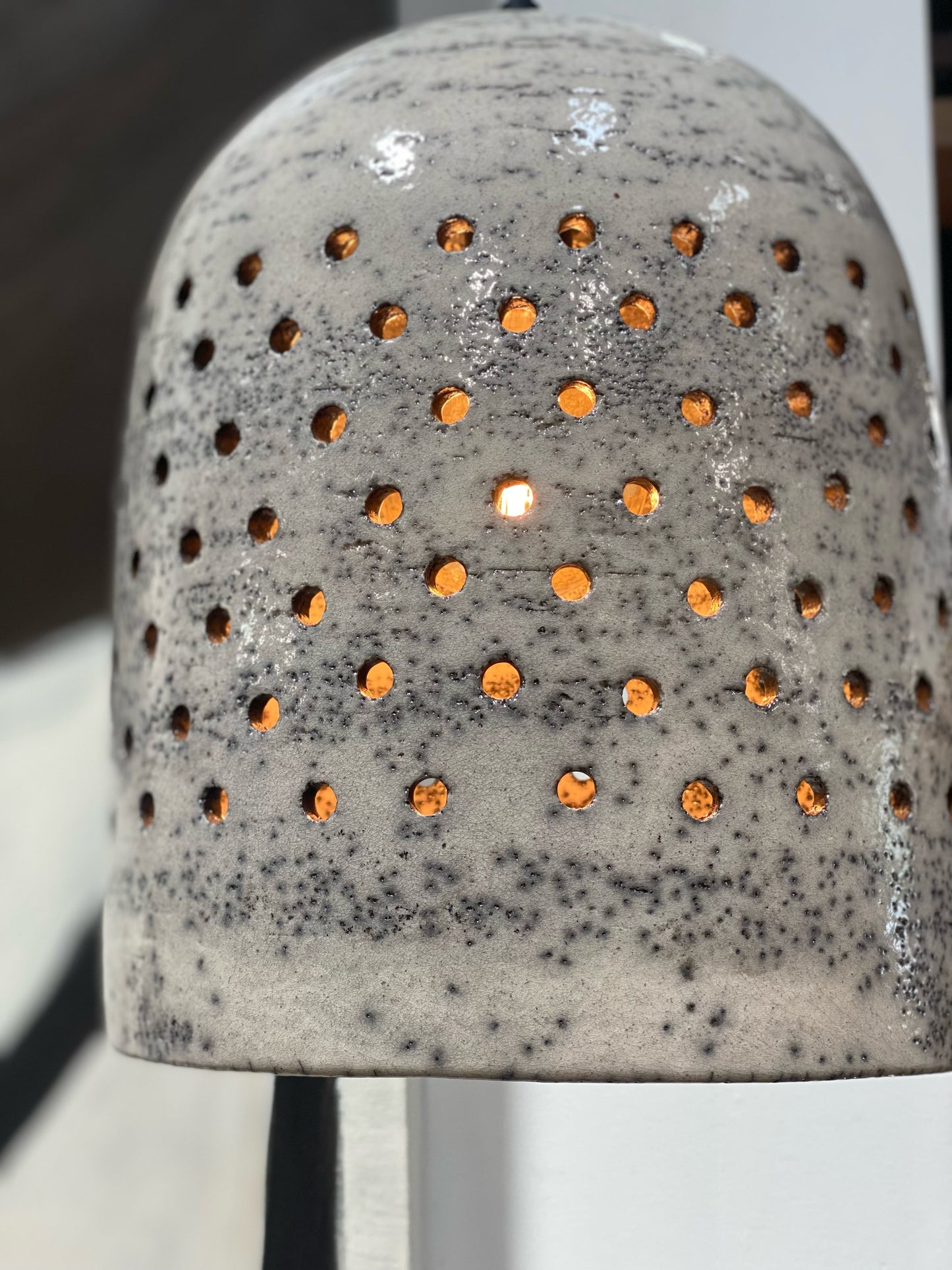 Raku Ceramic Pendant Lamp