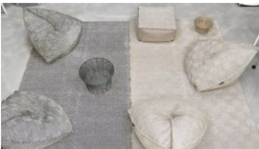 Sail Cocoon Pouf by Hector Serrano for Gandia Blasco