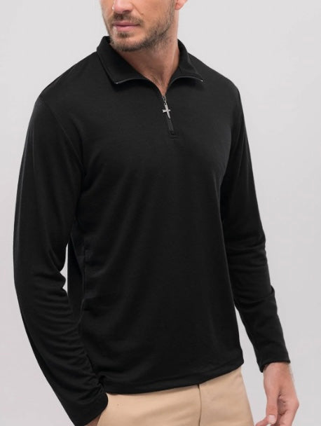 Nua Merino Zip Shirt, Men's Graphite