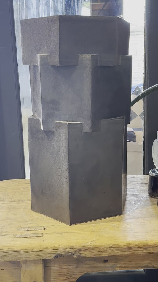 Triple Tier Side Table, Irongate