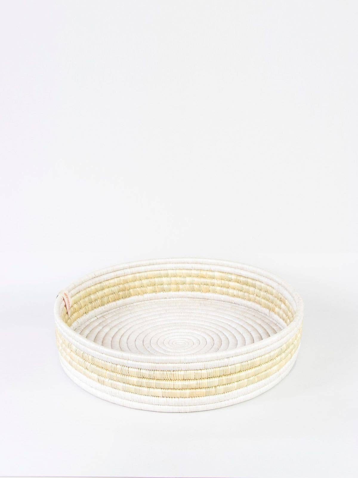 WomenCraft - Tray | Colour Block Design | Upcycled White