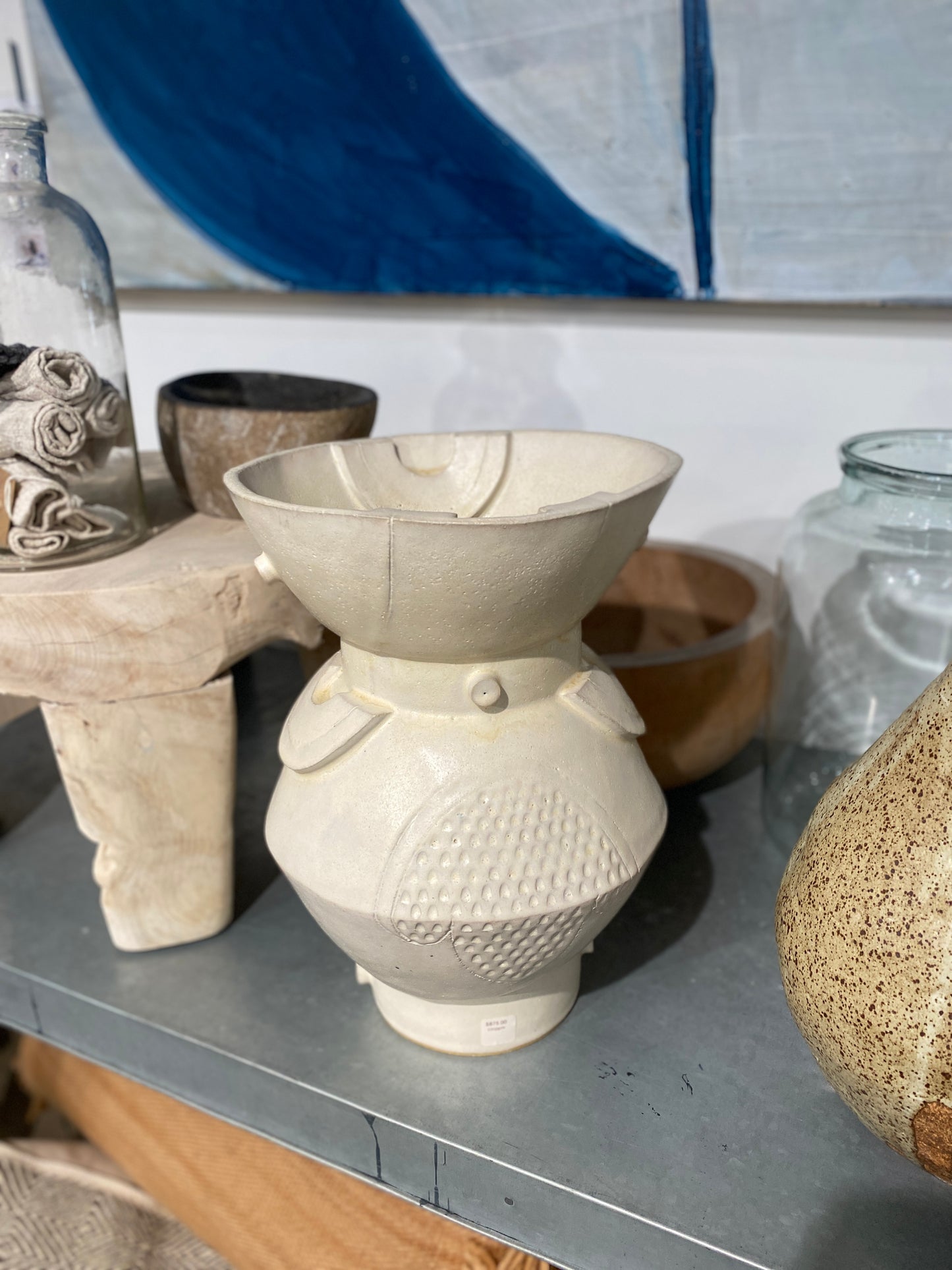 The Double Circle Planter, Marshmallow