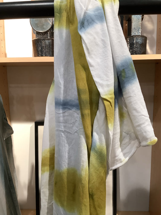 Foulard cross yellow gray