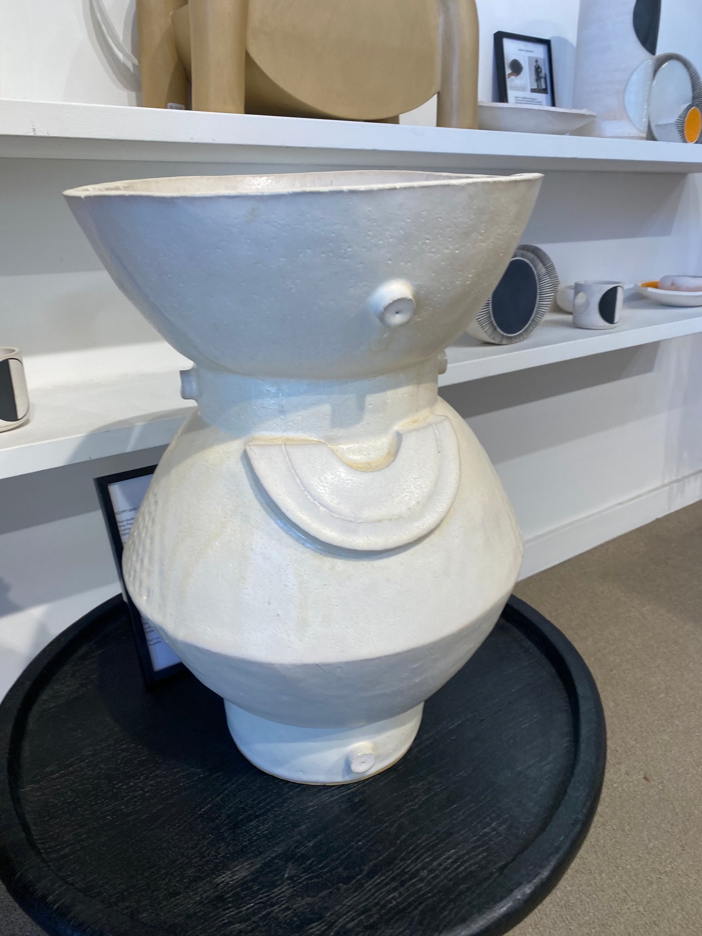 The Double Circle Planter, Marshmallow