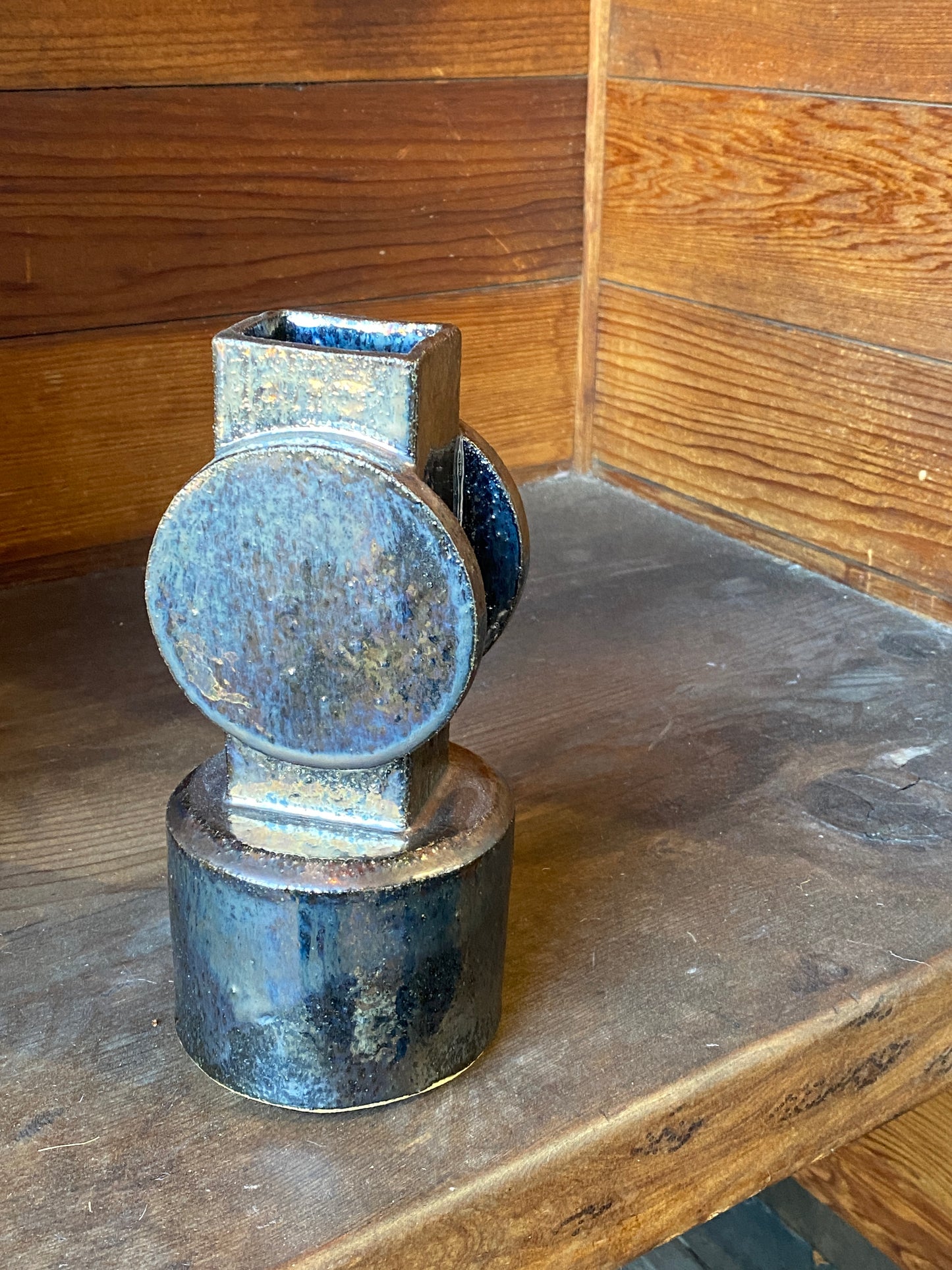 Palladium Circle Top, Small Vase by BZIPPY