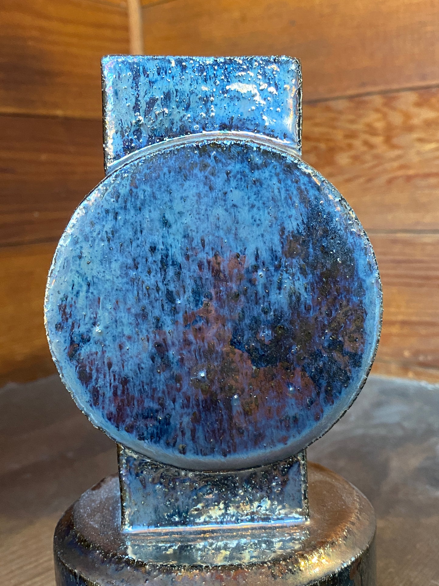 Palladium Circle Top, Small Vase by BZIPPY